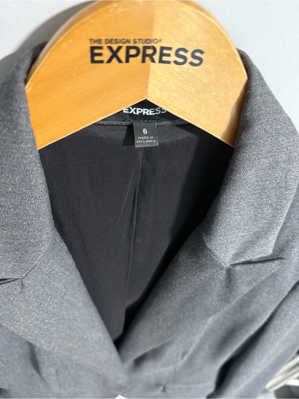 Express Gray Women's Blazer - Classic Tailored Jacket